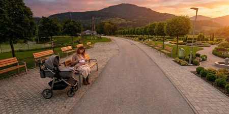 Grafika Za dojenju prijazno mesto