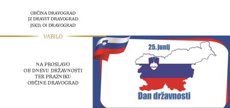 VABILO NA PROSLAVO OB DNEVU DRŽAVNOSTI TER PRAZNIKU OBČINE DRAVOGRAD