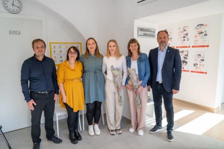 Župan Občine Dravograd Anton Preksavec skupaj z ekipo podjetja Pareamed d.o.o., na otvoritvi novih prostorov koncesijske ambulante.