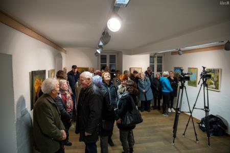 Udeleženci  razstave likovnih del Marjane Krenker