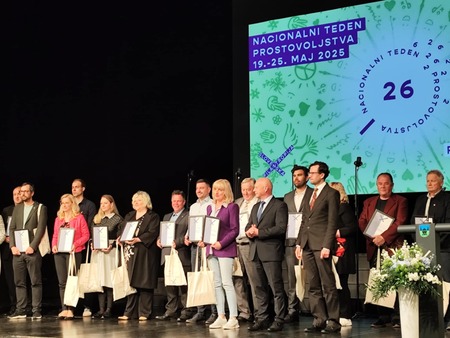 Prejemniki nazivov na prireditvi ob Slovesnem Dnevu prostovoljstva