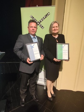 Podžupan Robert Plimon in Dominika Knez