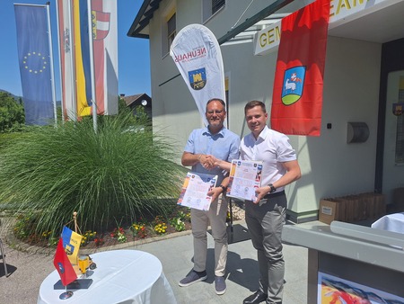 Podpis listine ob 25. obletnici sodelovanja med občinama