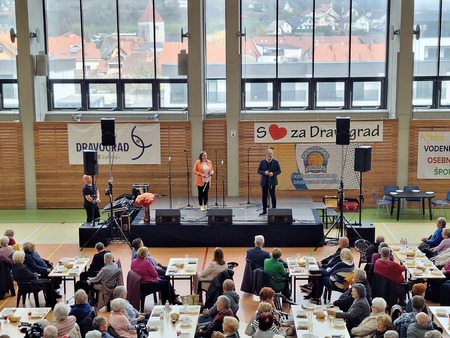 Katja Čevnik in župan Anton Preksavec