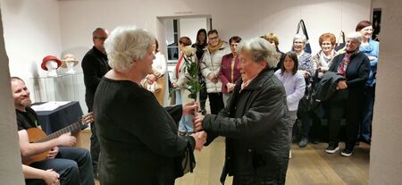 Udeleženci razstave klekljanih čip