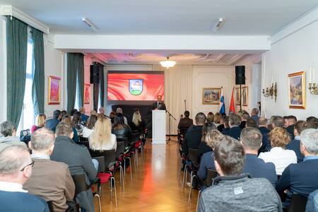 Udeleženci sprejema