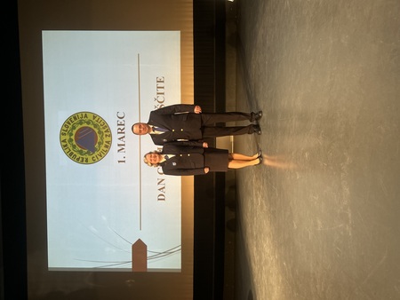 Miran RAČNIK, namestnik poveljnika Štaba CZ Občine Dravograd, Dominika Knez, nagrajenka in članica Štaba CZ Občine Dravograd