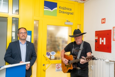 Župan Anton Preksavec in Milan Kamnik